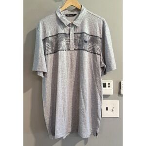 Travis Mathew Shirt Polo Golf Athletic Tropical Cotton Blend‎ Men's XXL